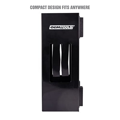 Magnetic Glove Dispenser with 4 Powerful Magnets (Black)