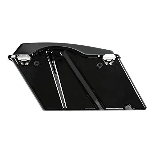 Motorcycle Saddlebags Hard Saddle Bags For Harley Touring 1993 (Vivid Black W/ Chrome Latches / Standard)