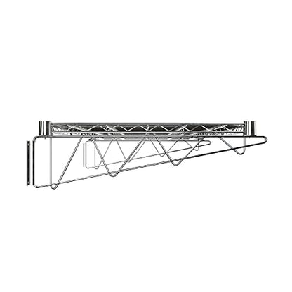 24" x 36" Chrome Wire Wall Mount Shelf (Chrome / 24" x 36")