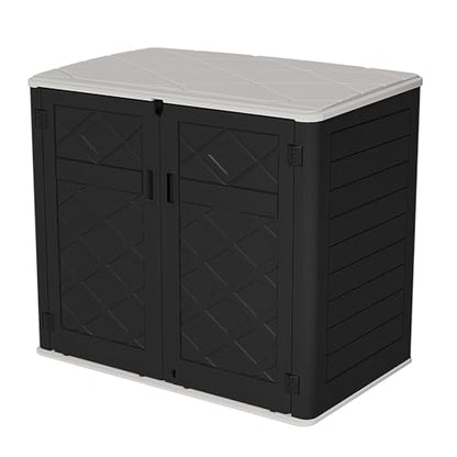 Storage Shed Weather Resistance (Black Wall & White Top and Floor)