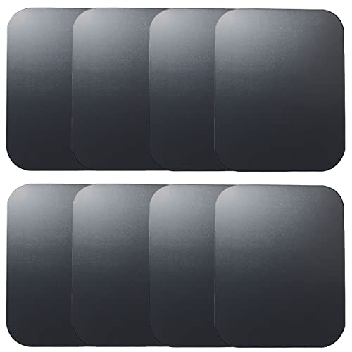Replacement Metal Plates Set for Magnetic Car Phone Holder (Rectangular / 8 Pack)