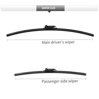 Front Windshield Wipers BMW 3 Series 330i 330e M340i 2019 (For BMW 3 Series / 2019-2025)