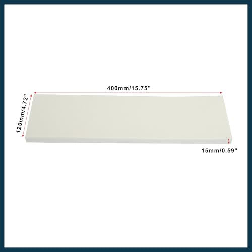 400x120x15mm 2pcs Car Garage Wall Guard Door Bumper Protector Anti Collision Waterproof White Automotive Parts