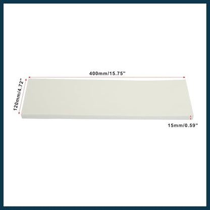 400x120x15mm 2pcs Car Garage Wall Guard Door Bumper Protector Anti Collision Waterproof White Automotive Parts