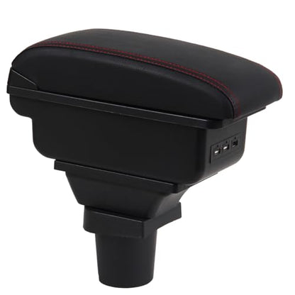 Car Armrest Box for Toyota Yaris (Red Line)