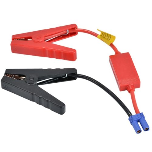 EC5 Jump Starter Cable with Battery Clamps for 12V Emergency Portable 10AWG Car Jump Start Battery Booster Cable Replacement Alligator Clips (EC5-Anti reverse charging)