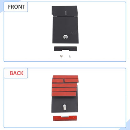 Car Lower Center Console Lock Safe Storage Box Cover Lid Compatible with 2022
