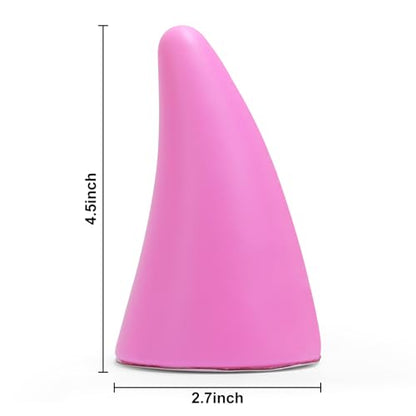 Car 3D Devil Horns Sticker (Fashion Pink)