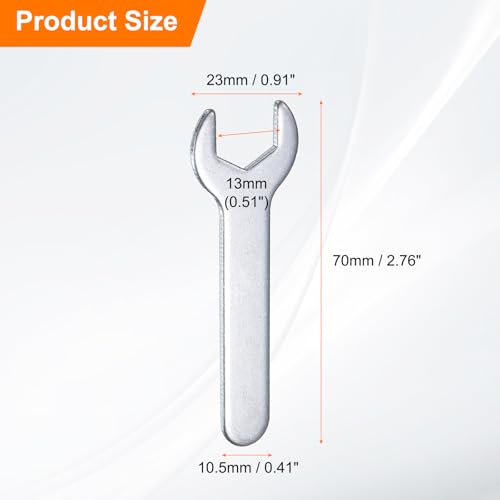 10pcs Small Wrench 13x70x2mm Metric U (13x70x2mm)