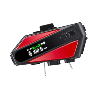 Motorcycle Helmet Bluetooth Headset (Red)