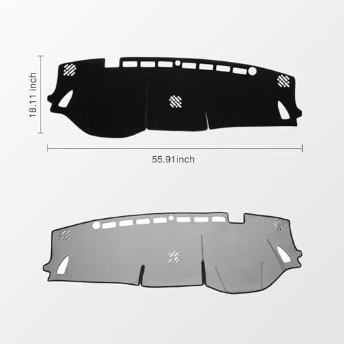 Black Dash Cover Mat for Subaru Outback 2020 (Outback 20-25(black))