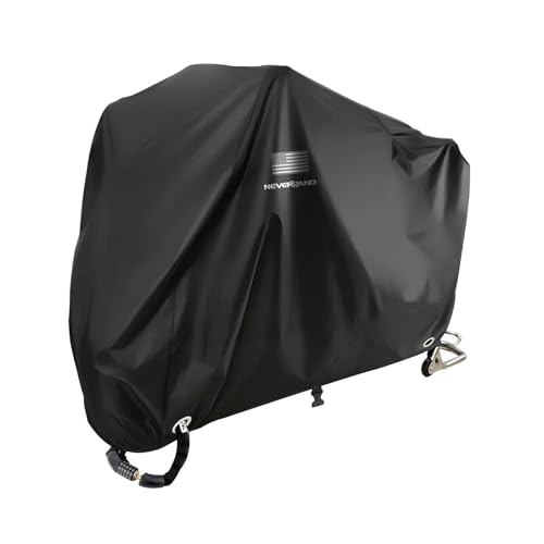 Motorcycle Cover Waterproof Outdoor All Weather Protection Black (black / XL ( 96.5*41*50 inches ))