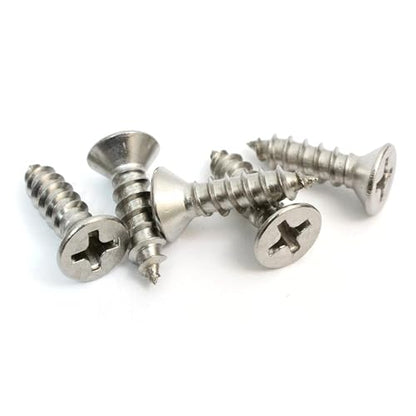 6 x 1 2'' Stainless Steel Flat Head Phillips Wood Screw (#6 X 1/2'')