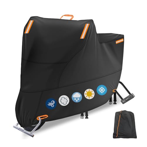 300D Motorcycle Cover (300D Orange / 3XL (104 x 37 x 50 inch))