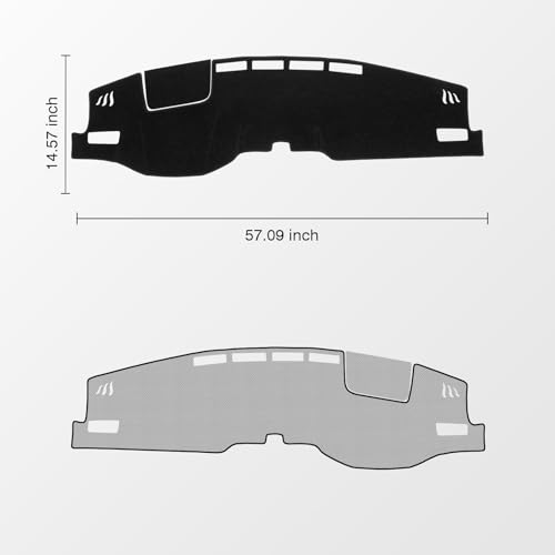 Black Dash Cover for Toyota Venza 2021 2022 2023 2024 (Venza 21-24(black))
