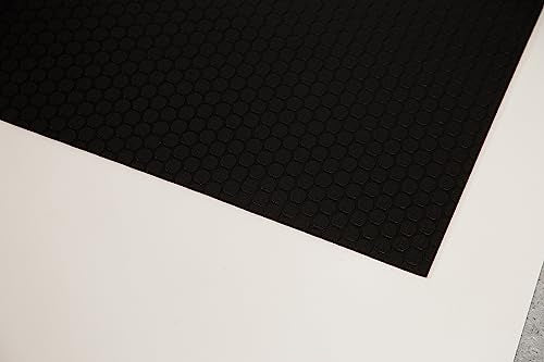 Performance Vinyl Garage Runner Small Coin Pattern (27" x 60" / Midnight Black)