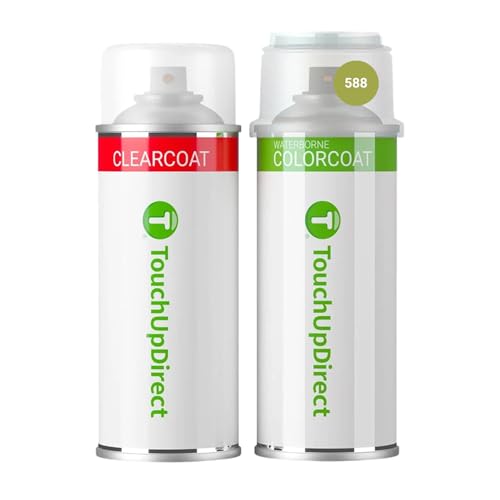 Car Paint Touch Up Spray Kit (Aerosol Spray - Essential Kit / Electric Lime/New Lime Green Metallic)