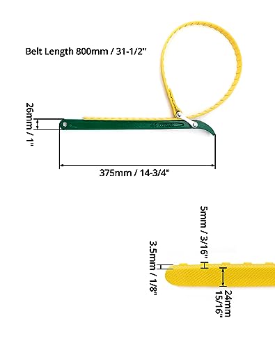 15" Belt Strap Wrench (15" (2 pack))