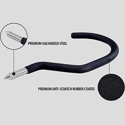 Extra Large Bike Hook (Extra Large 4 Pack Black)