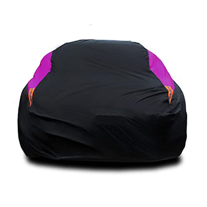 Waterproof Car Cover All Weather Snowproof UV Protection Windproof Outdoor Full car Cover (A0-Fit Sedan Length(Up to 153 inch） / Purple)