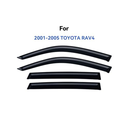 Window Visors Rain Guards for 2001 2002 2003 2004 2005 Toyota Rav4 (2001-2005 Toyota RAV4)