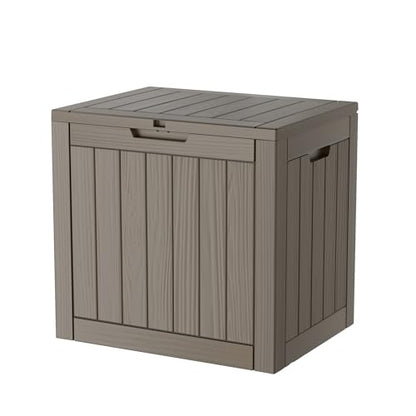 35 Gallon Lockable Resin Deck Box (Gray / 35 gallons)