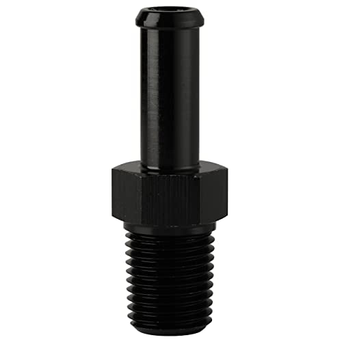 1 4 NPT Male to 3 (1/4 NPT to 3/8 Barb / Black - Straight)
