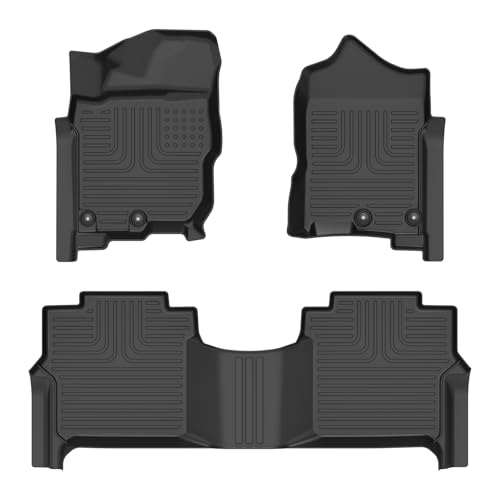for Nissan Titan All Weather Car Floor Mats 2017 (10)For Titan Crew Cab 2017-2024)