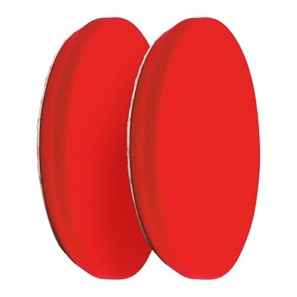 6.5” Red Foam Waxing Pads for Car Detailing (6.5" Pads (Set of 2))