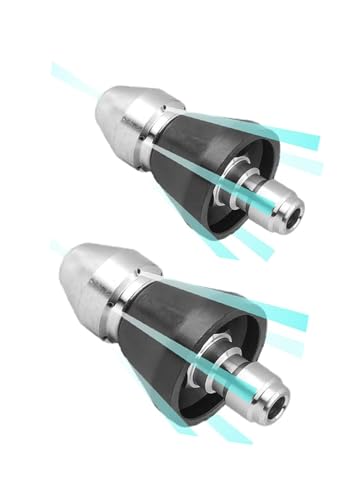 Pressure Washer Sewer Jetter Nozzlewith Stainless Steel（2PCS (back2)