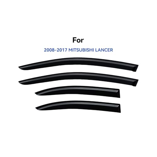Window Visors Rain Guards for 2008 (2008-2017 Mitsubishi Lancer)