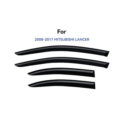 Window Visors Rain Guards for 2008 (2008-2017 Mitsubishi Lancer)