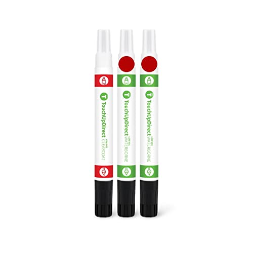 3U5 Supersonic Red Tricoat Compatible with Toyota Exact Match Touch Up Paint Combo (Combo - Essential Kit / Supersonic Red Tricoat)