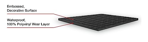 Small Coin Pattern Vinyl Garage Flooring Mat (5' x 10' / Slate Grey)