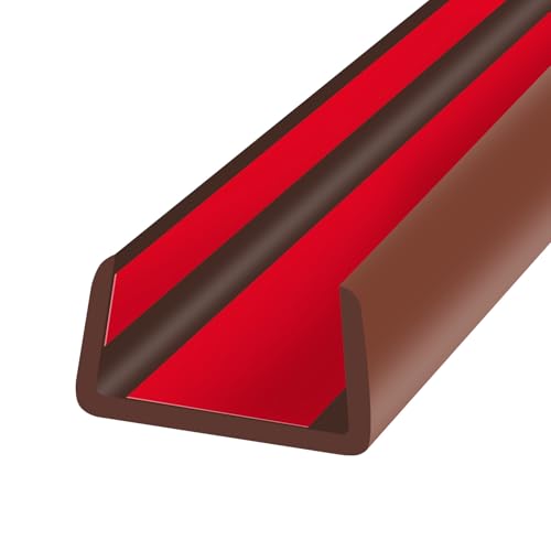 Rubber Edge Trim (Fit 1-1/2" - L20' / Brown)