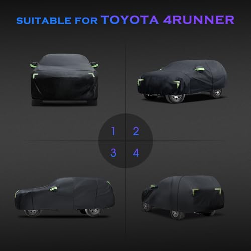 Car Cover Custom Fit for Toyota 4Runner 1995 (Fit for Toyota 4Runner Black)