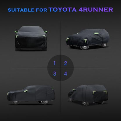 Car Cover Custom Fit for Toyota 4Runner 1995 (Fit for Toyota 4Runner Black)