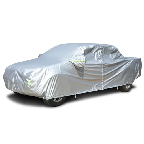 Truck Cover Waterproof All Weather (Silver-Green / TM: for Truck (Length 212"))