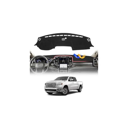 Dash Cover for 2019 (5)19+Dodge Ram(Black))