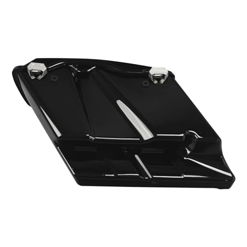 Motorcycle Saddlebags 5" Stretched Extended Hard Saddle Bags W (Stretched W/ Chrome Latches / 5" Extended)