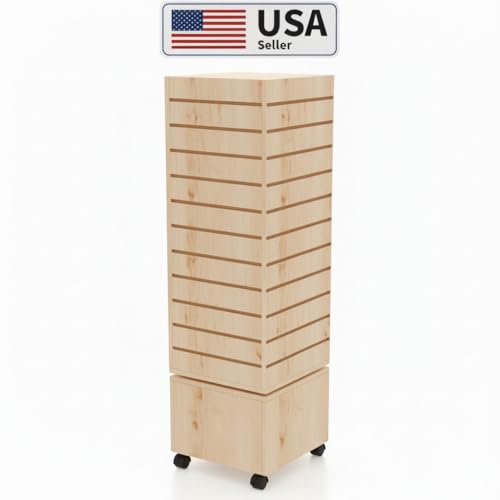 Rotating Slatwall Display Rack (Maple)