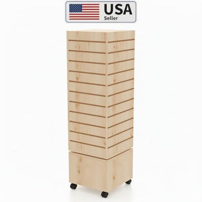 Rotating Slatwall Display Rack (Maple)