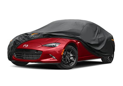 7 Layers Waterproof Car Cover for Mazda Miata MX (PE-Black / Custom Fit Mazda MX-5)