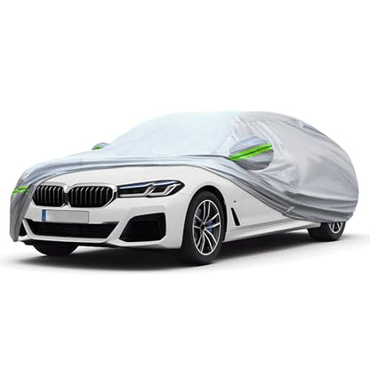 6 layer Full Car Cover Is All (Green reflective strip / 3/ J-L For Sedan-Length ( 188"-198" ))