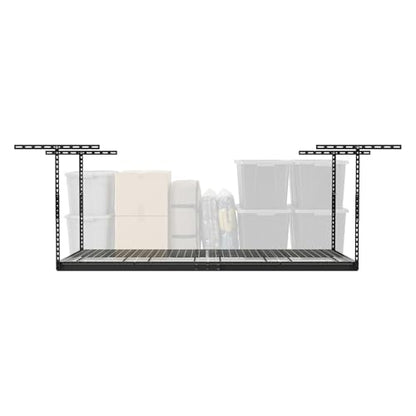 MonsterRax 4x8 Overhead Garage Storage Rack (Hammertone / 12"-24")