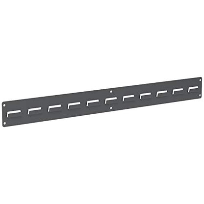 30632 Heavy Duty Wall Mount Garage Storage Steel Louvered Rail (Grey / 32-Inch W x 3-Inch H)