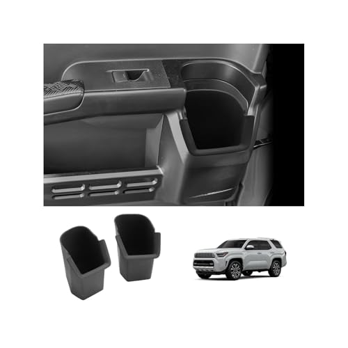 2025 4Runner Center Console Cup Holder Compatible with 2025 Toyota 4Runner Interior Accessories Rear Seat Door Side Silicone Cup Holder Insert 4Runner 2025 Accessories