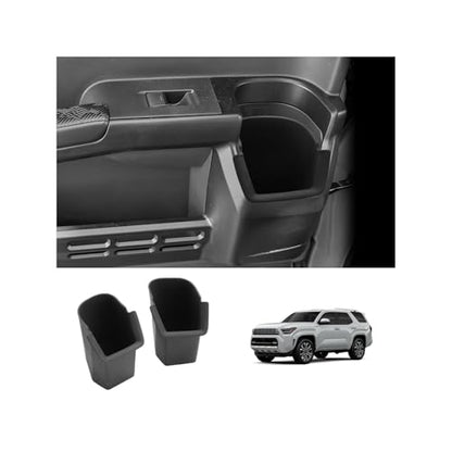 2025 4Runner Center Console Cup Holder Compatible with 2025 Toyota 4Runner Interior Accessories Rear Seat Door Side Silicone Cup Holder Insert 4Runner 2025 Accessories