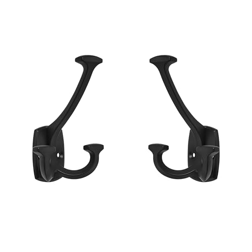 Large Wall Double (Matte Black / 1 Inch(23mm)Hole Center)