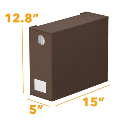 6 Pack Bed Sheet Organizers and Storage (6 Pack / Brown)